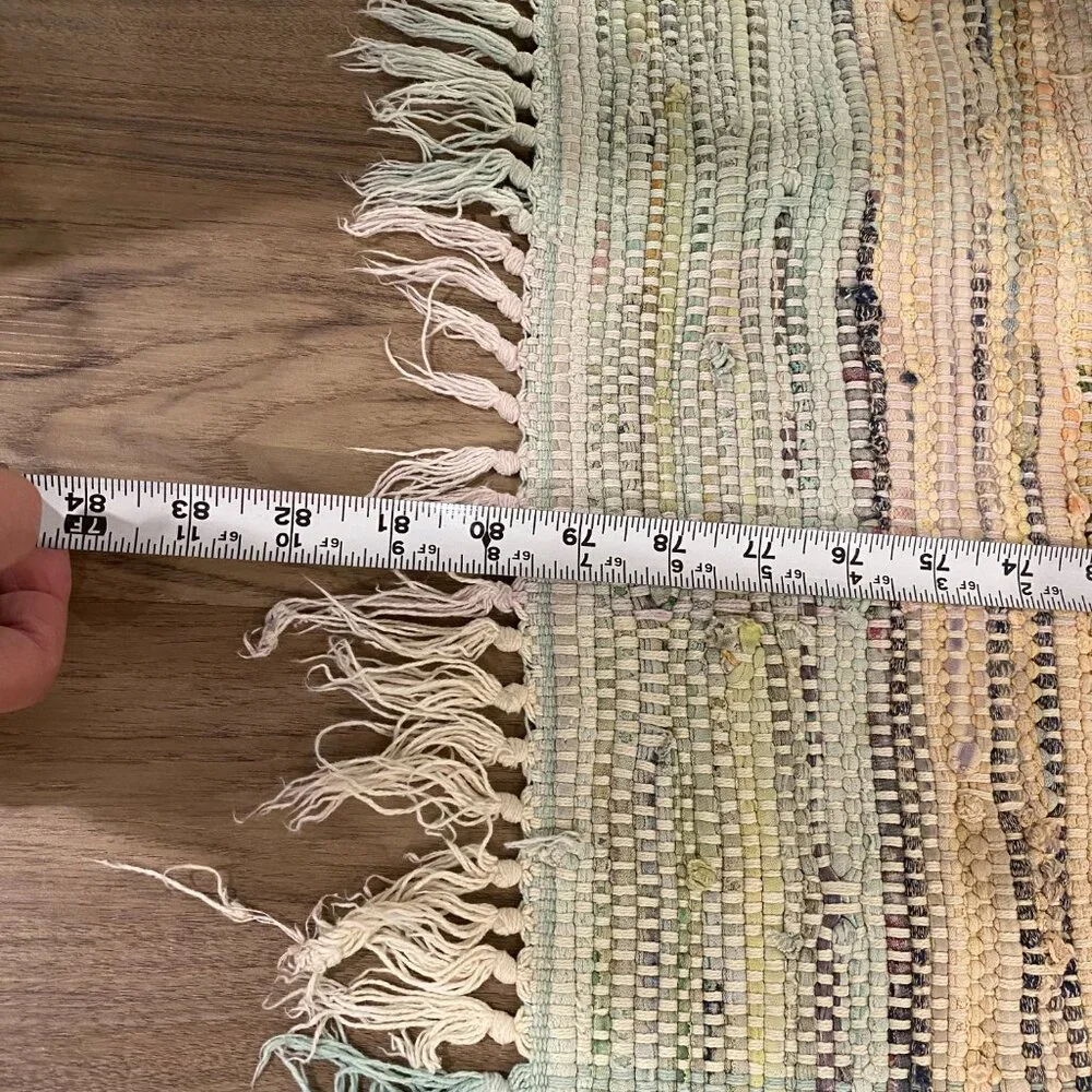 Long Rag Rug Multicolored - Picture 7 of 9